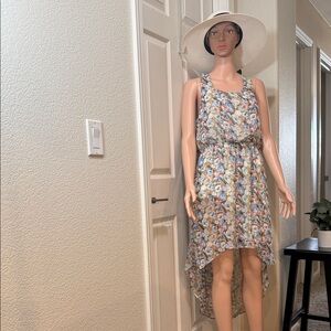 Charlotte Russe Multicolor Floral High-Low Dress